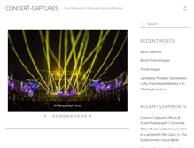 Tablet Screenshot of concert-captures.com